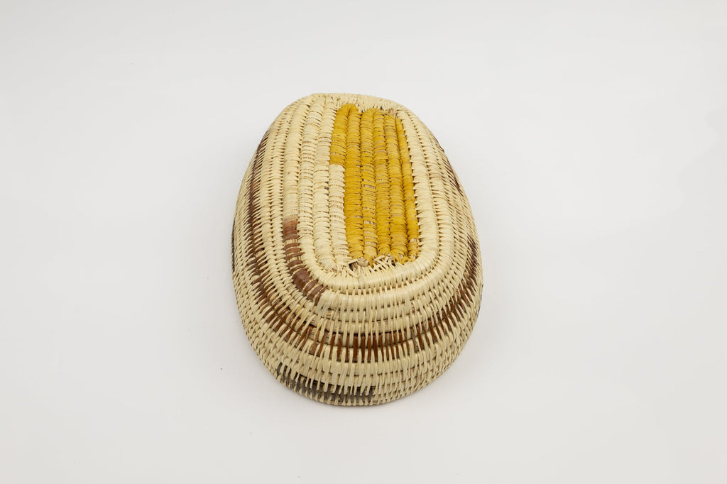 Vintage Handmade Basket Woven Bowl Fair Trade
