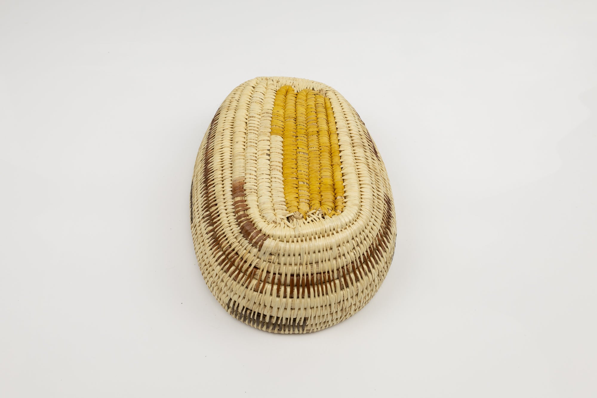 Vintage Handmade Basket Woven Bowl Fair Trade