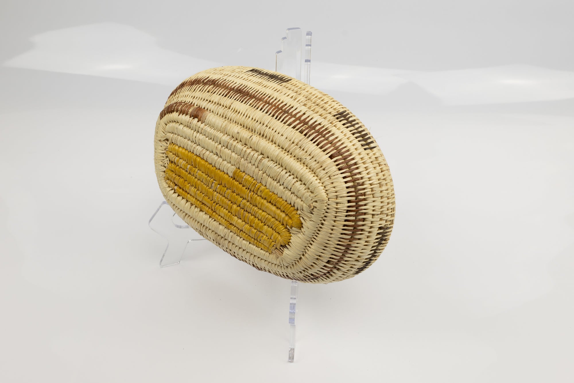 Vintage Handmade Basket Woven Bowl Fair Trade