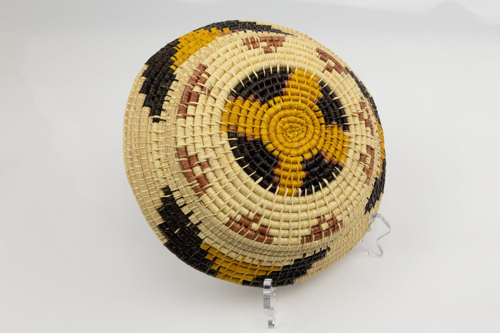 Vintage Handmade Basket Woven Bowl Fair Trade