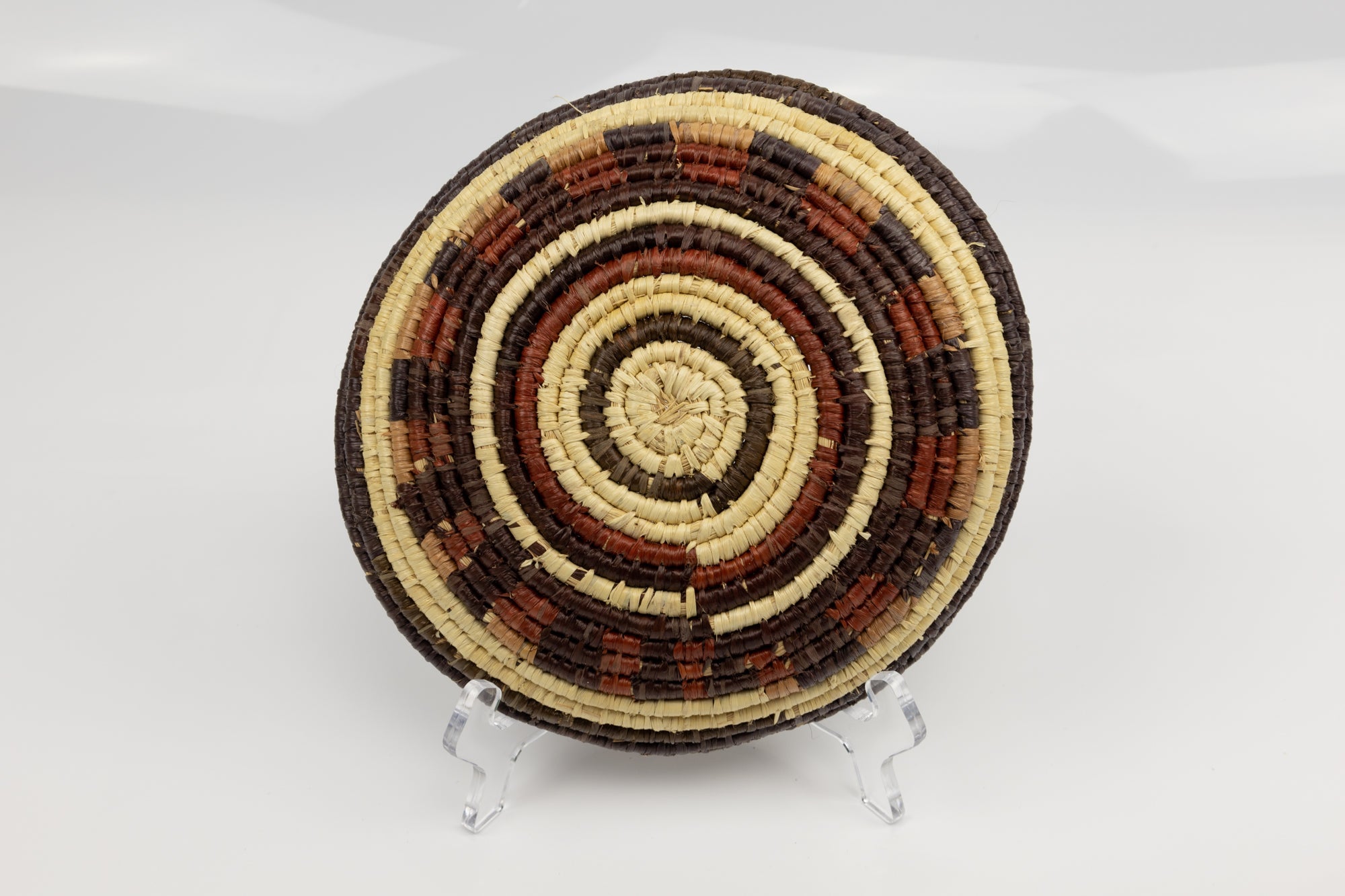 Vintage Handmade Basket Woven Bowl Fair Trade