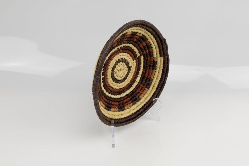 Vintage Handmade Basket Woven Bowl Fair Trade
