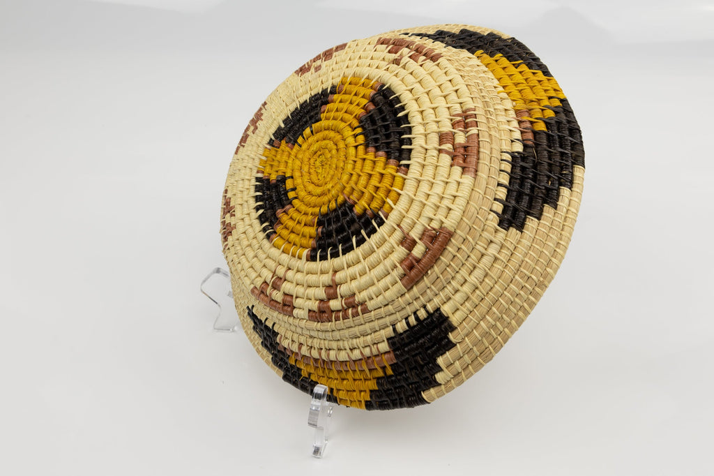 Vintage Handmade Basket Woven Bowl Fair Trade
