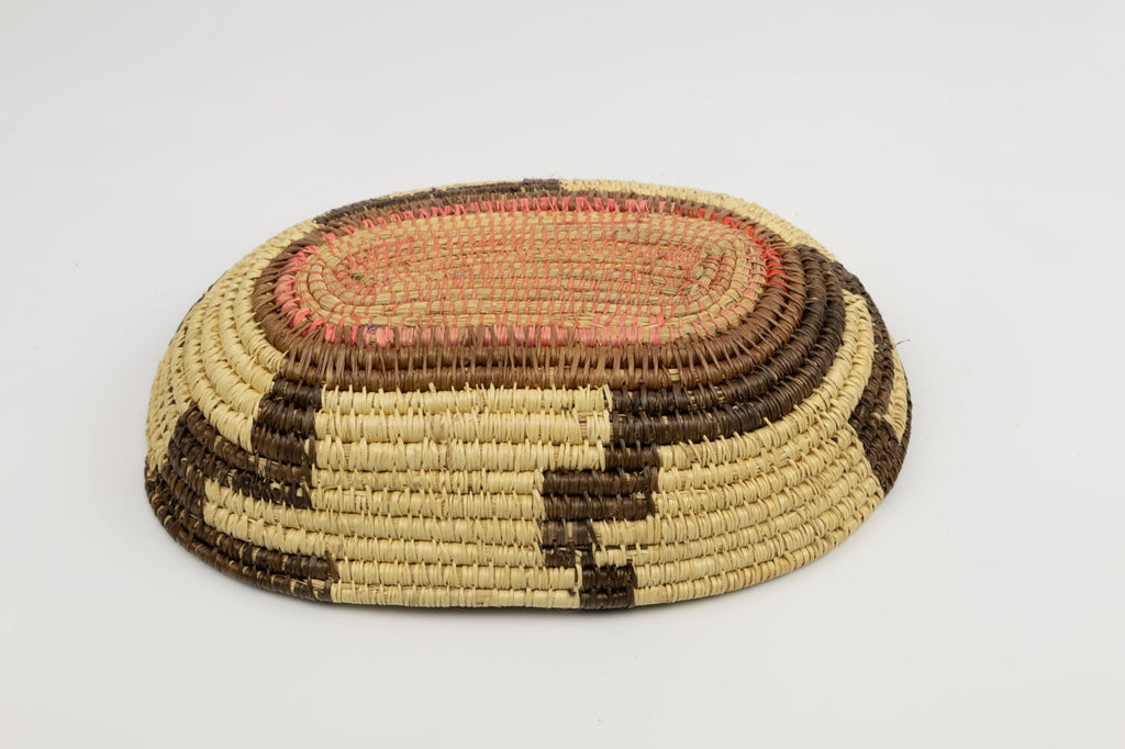 Vintage Handmade Basket Woven Bowl Fair Trade