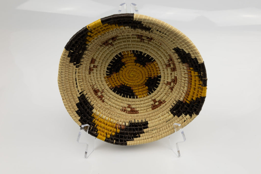 Vintage Handmade Basket Woven Bowl Fair Trade