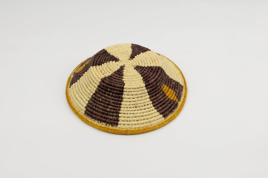 Vintage Handmade Basket Woven Bowl Fair Trade