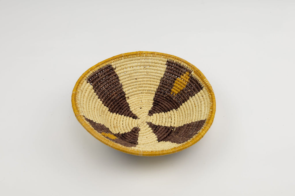 Vintage Handmade Basket Woven Bowl Fair Trade