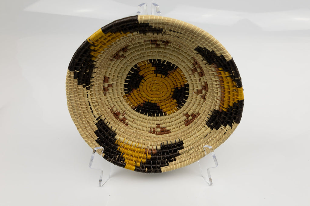 Vintage Handmade Basket Woven Bowl Fair Trade