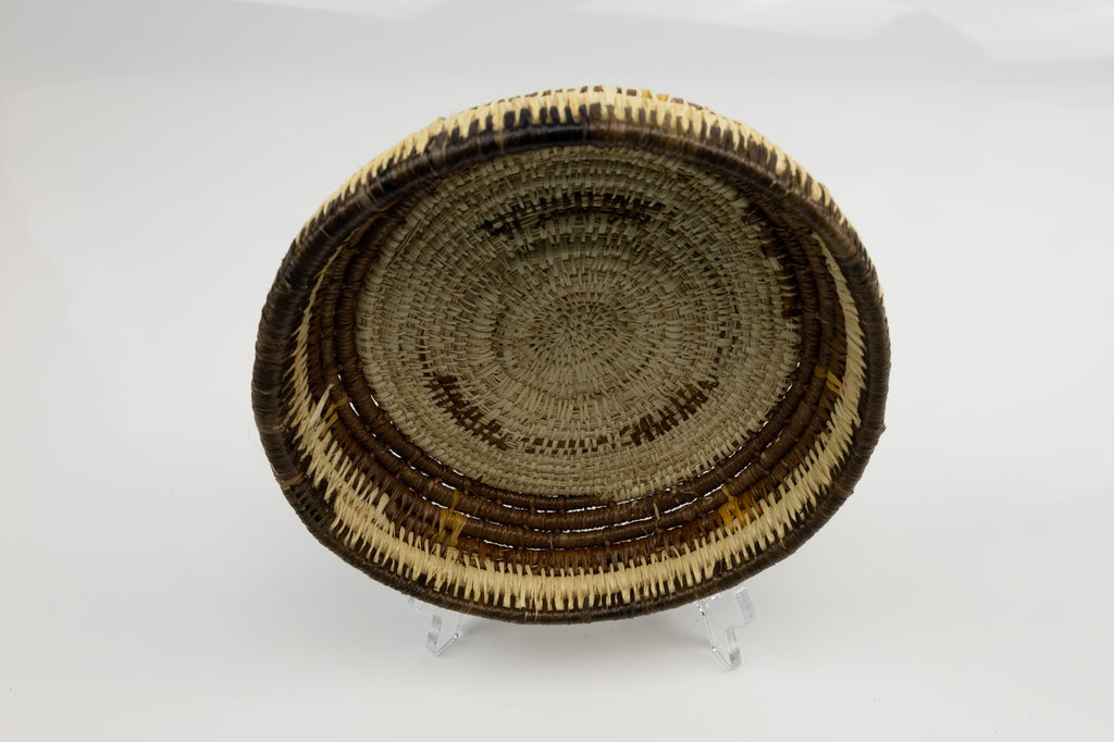 Vintage Handmade Basket Woven Bowl Fair Trade