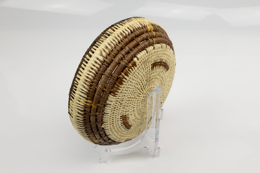 Vintage Handmade Basket Woven Bowl Fair Trade