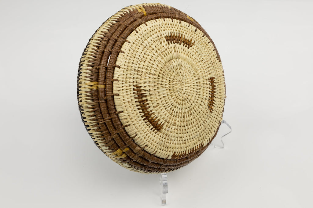 Vintage Handmade Basket Woven Bowl Fair Trade
