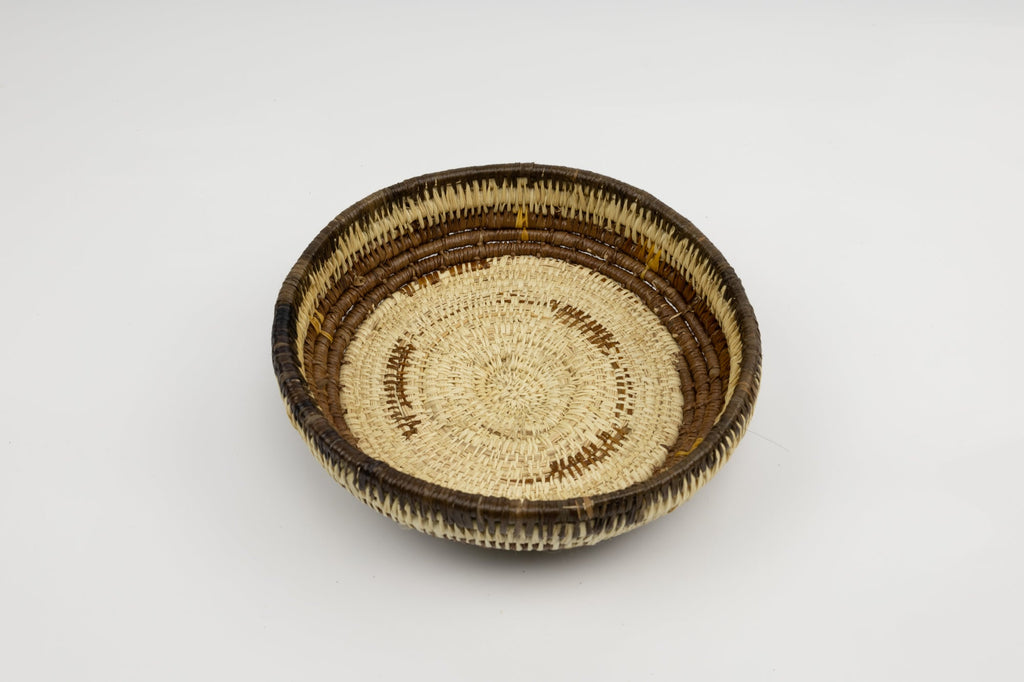 Vintage Handmade Basket Woven Bowl Fair Trade