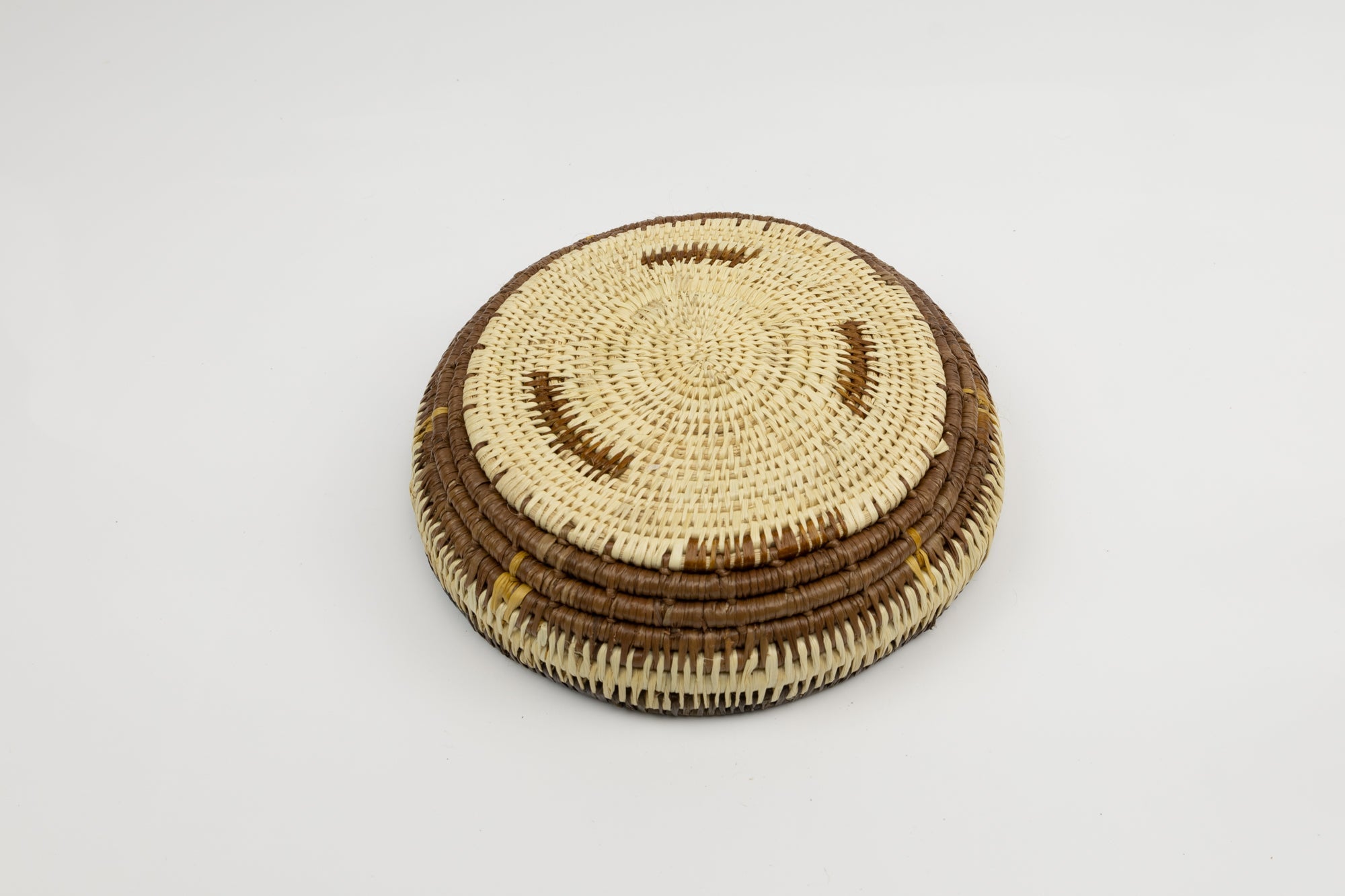 Vintage Handmade Basket Woven Bowl Fair Trade