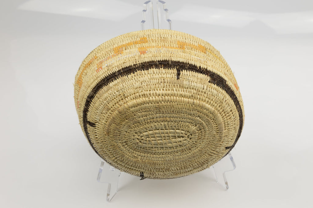 Vintage Handmade Basket Woven Bowl Fair Trade