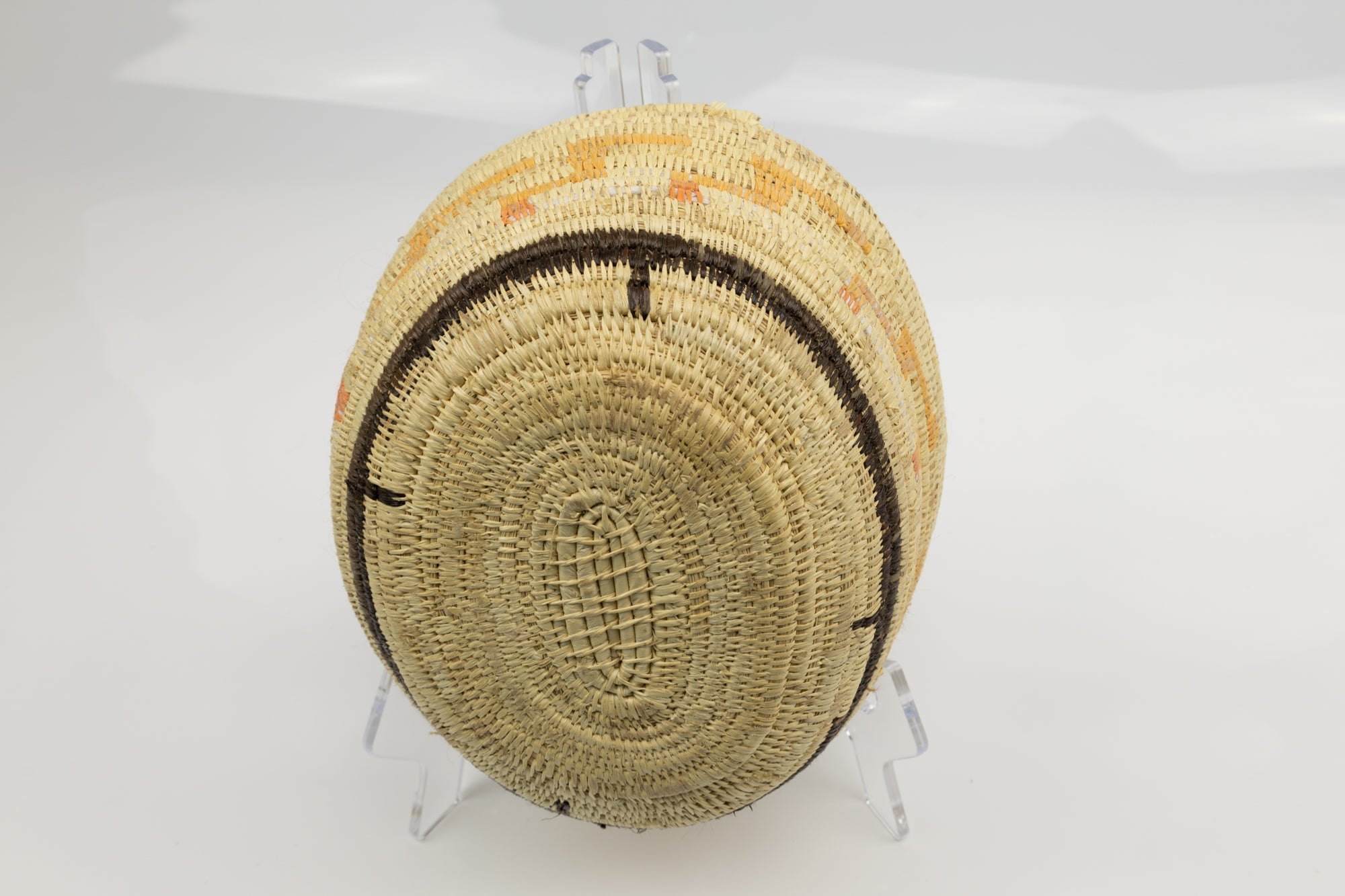 Vintage Handmade Basket Woven Bowl Fair Trade