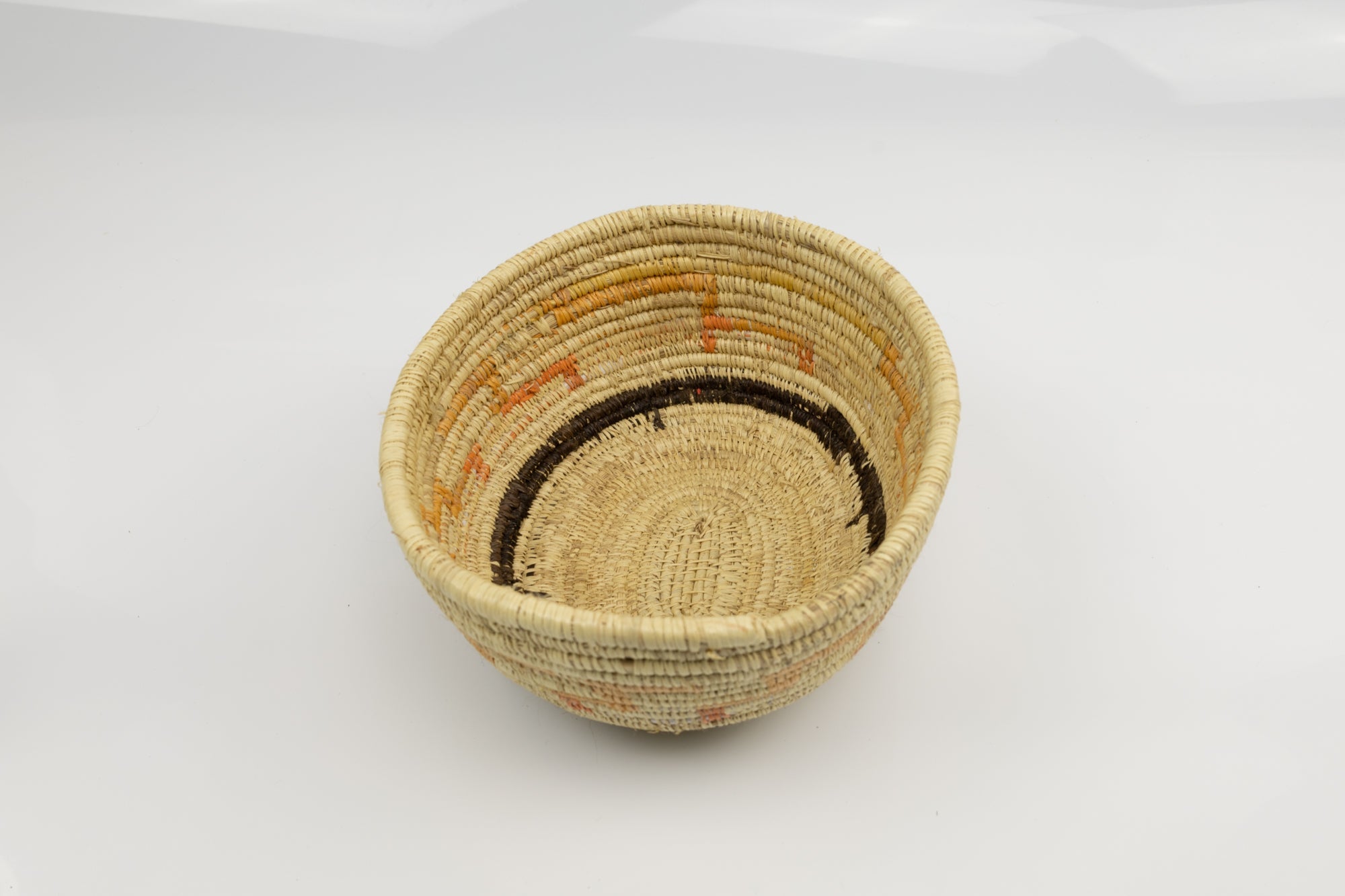 Vintage Handmade Basket Woven Bowl Fair Trade