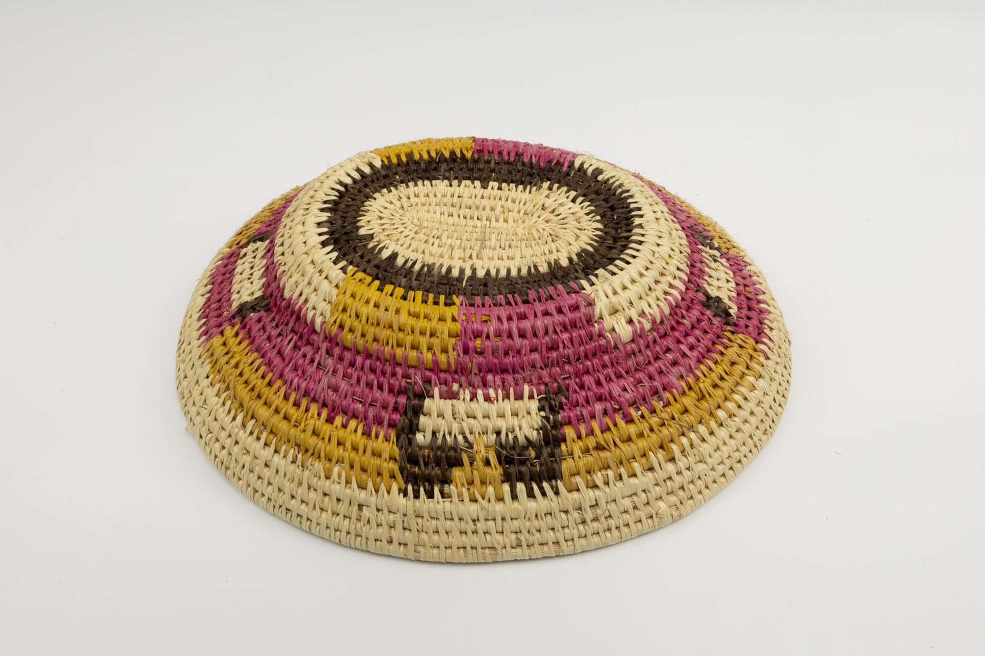 Vintage Handmade Basket Woven Bowl Fair Trade