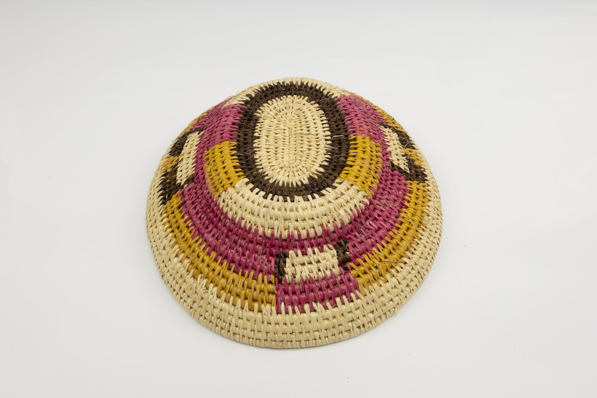Vintage Handmade Basket Woven Bowl Fair Trade