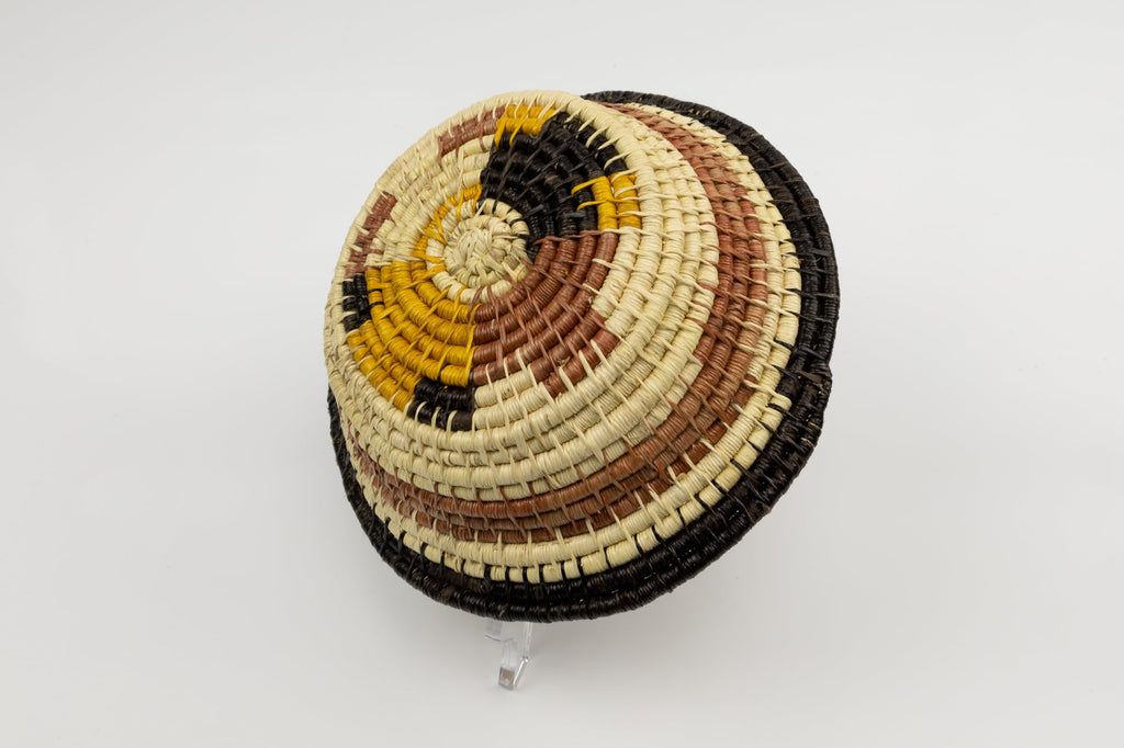 Vintage Handmade Basket Woven Bowl Fair Trade