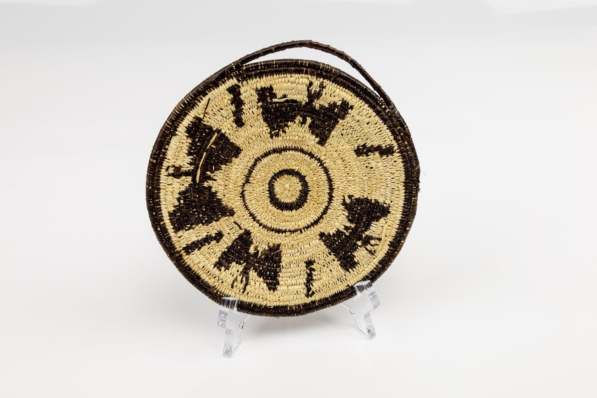 Hand Woven Vintage Plate Basket Made By Indigenous Artisans
