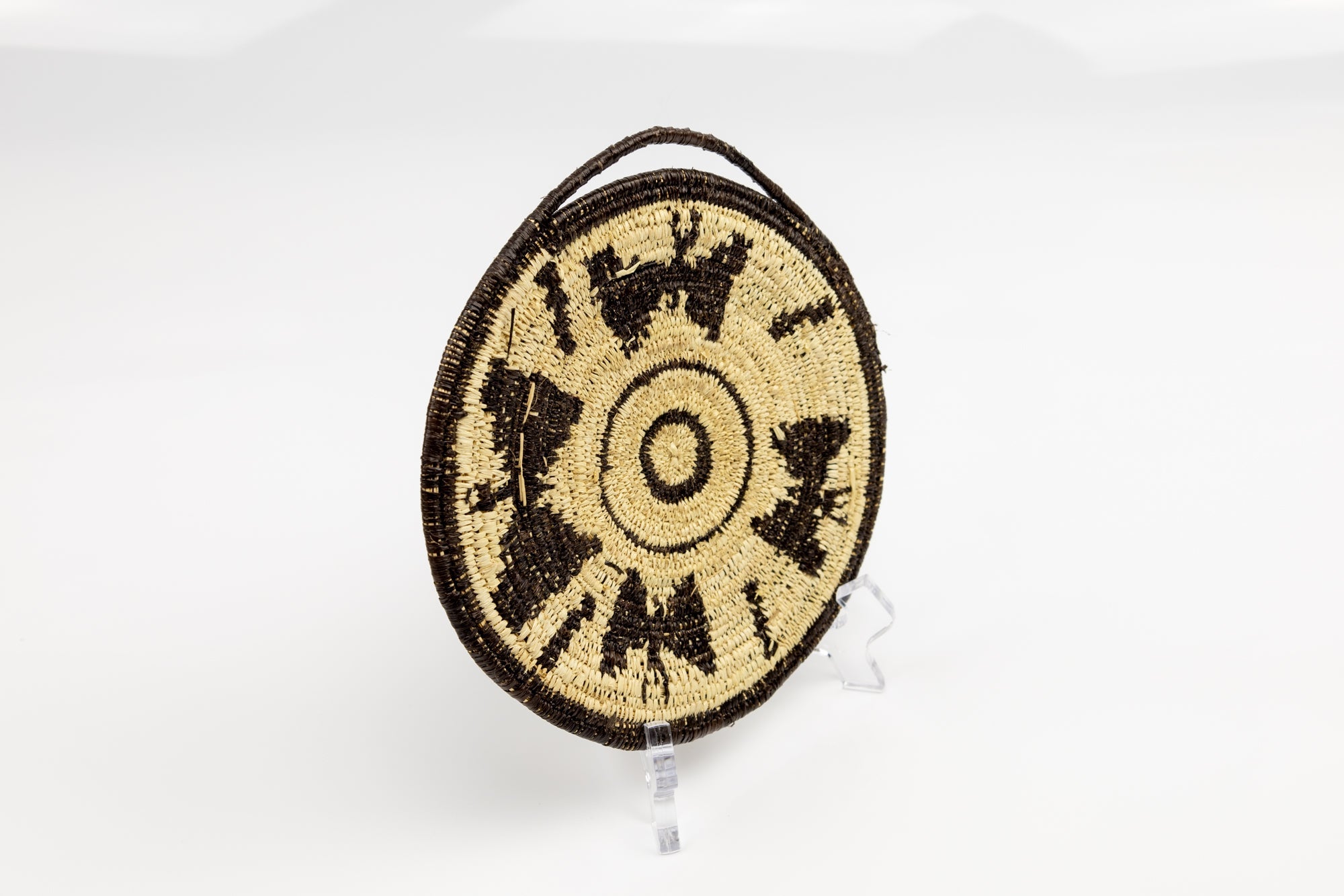 Hand Woven Vintage Plate Basket Made By Indigenous Artisans
