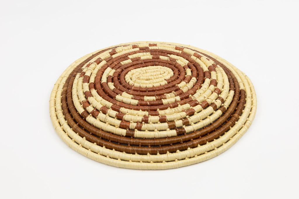 Woven Vintage Plate Basket Made By Indigenous Artisans