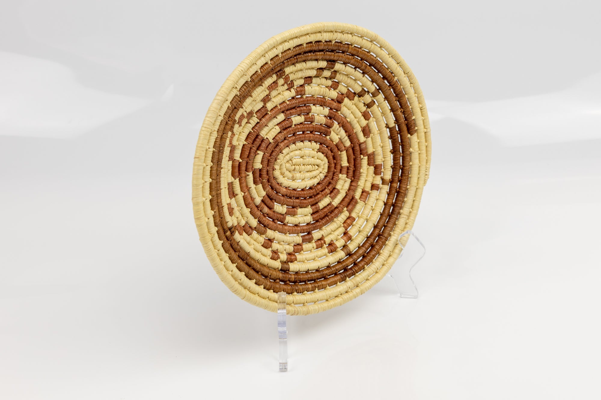 Woven Vintage Plate Basket Made By Indigenous Artisans