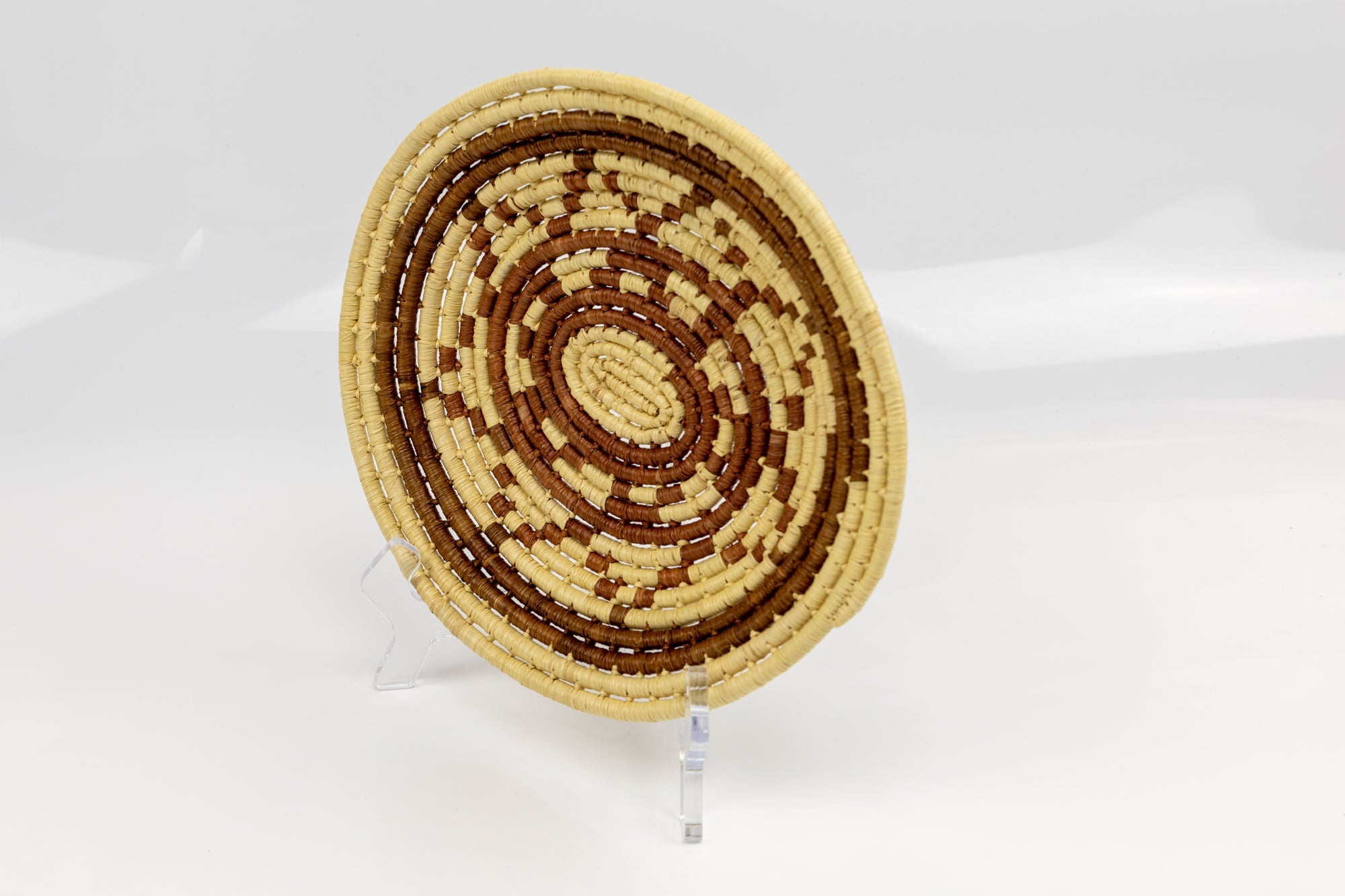 Woven Vintage Plate Basket Made By Indigenous Artisans