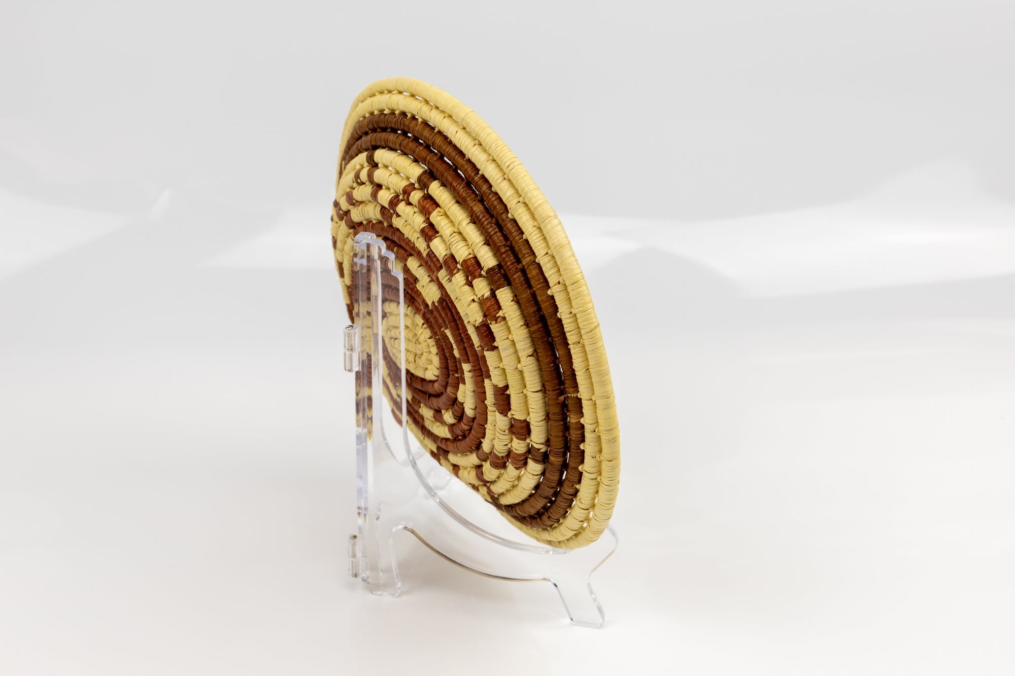 Woven Vintage Plate Basket Made By Indigenous Artisans