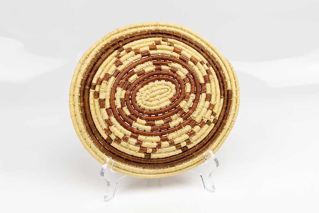 Woven Vintage Plate Basket Made By Indigenous Artisans
