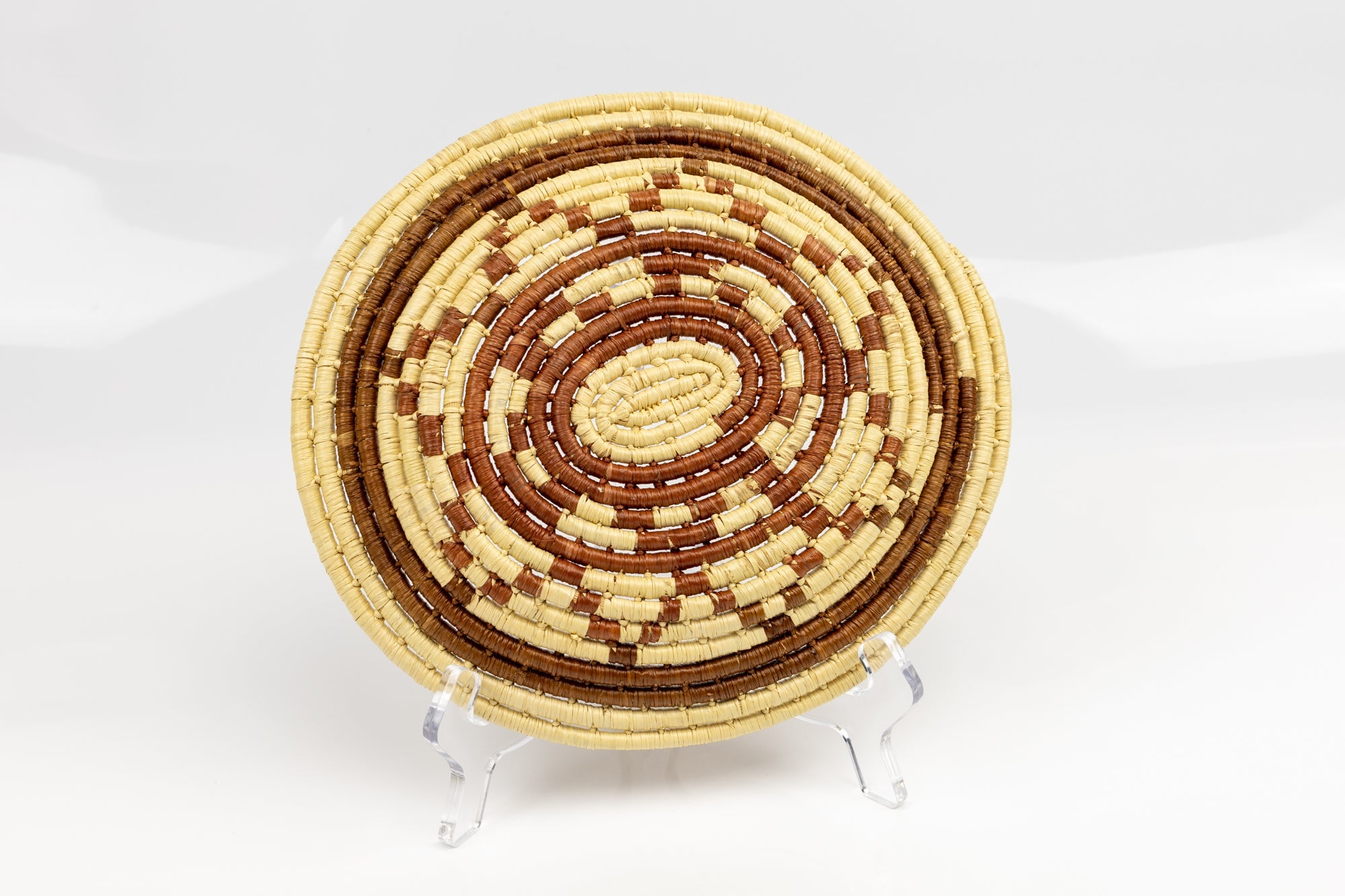 Woven Vintage Plate Basket Made By Indigenous Artisans