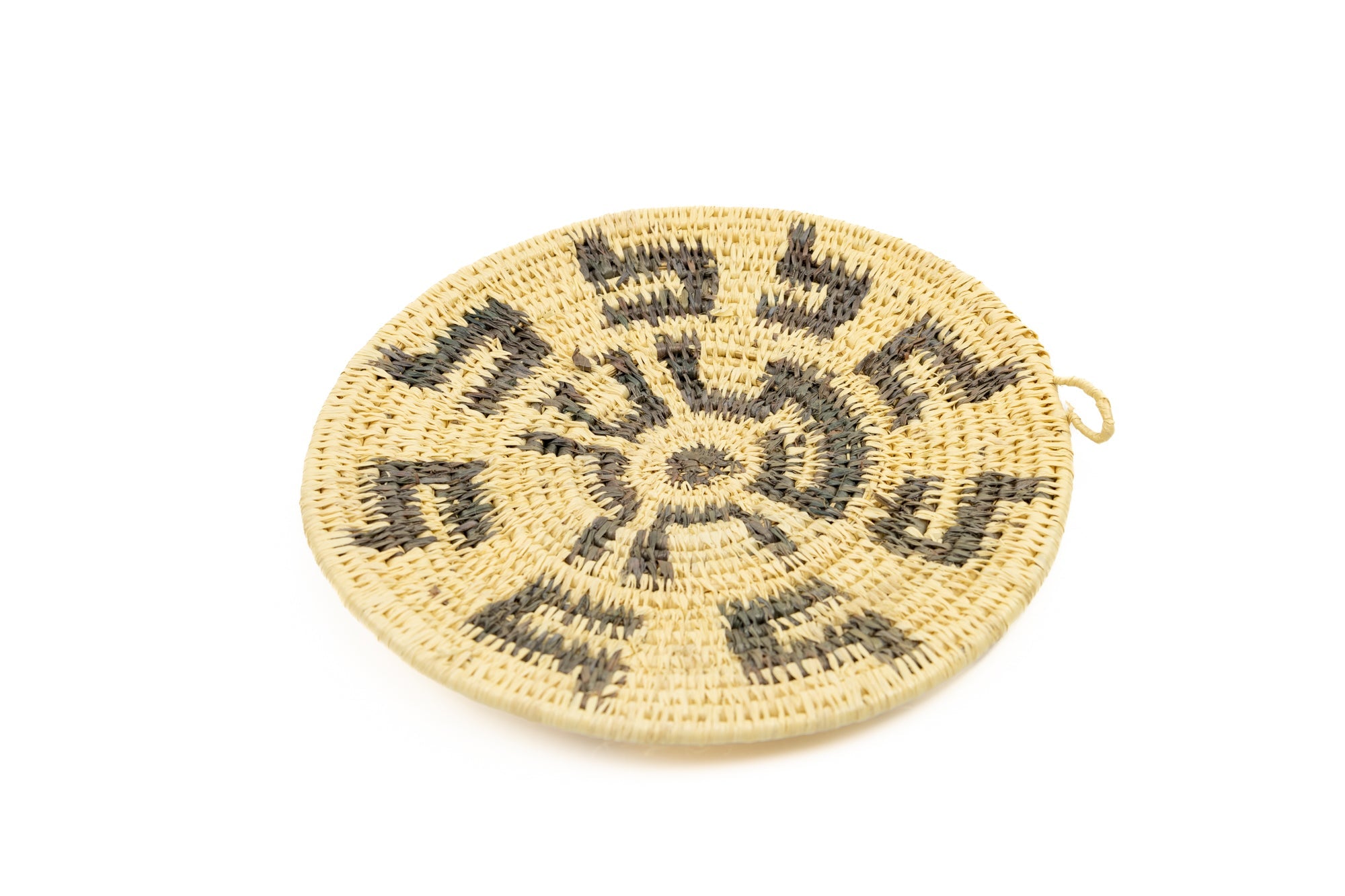 Woven Vintage Plate Basket Made By Indigenous Artisans