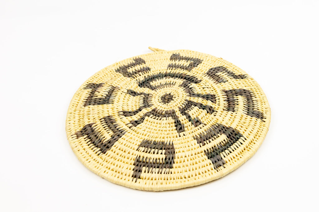Woven Vintage Plate Basket Made By Indigenous Artisans
