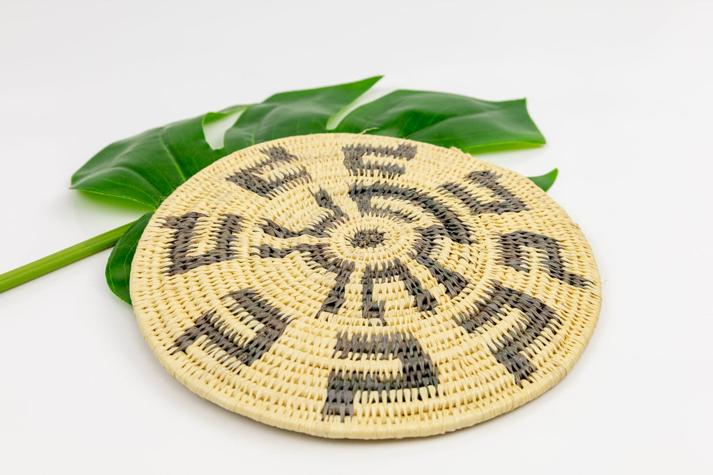 Woven Vintage Plate Basket Made By Indigenous Artisans