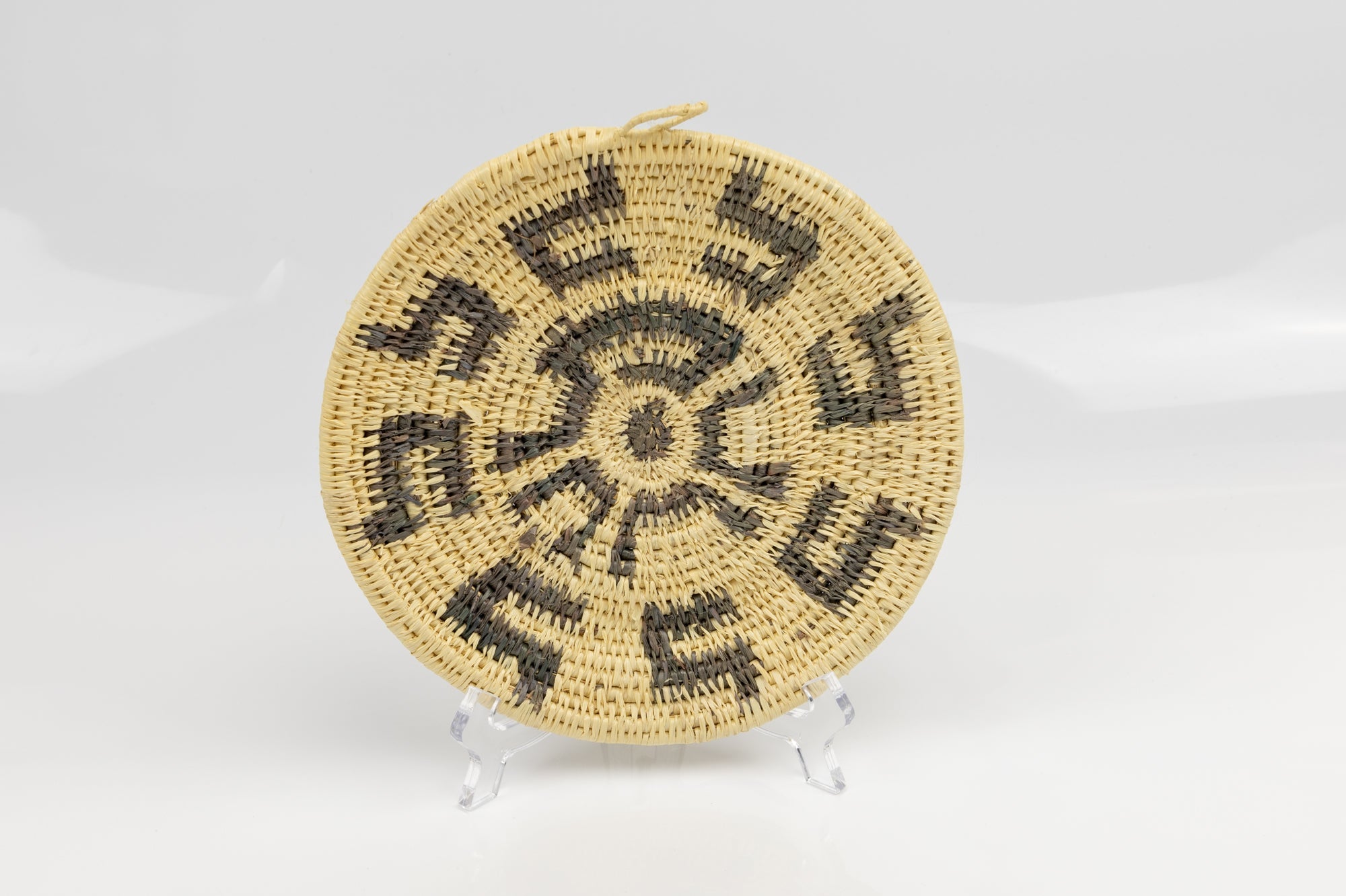 Woven Vintage Plate Basket Made By Indigenous Artisans