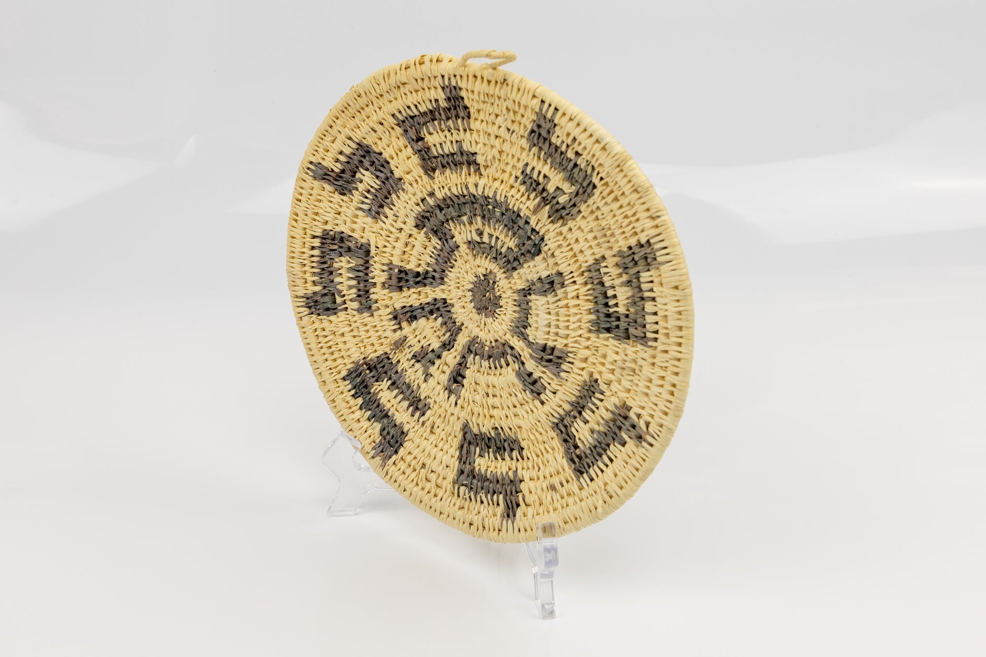 Woven Vintage Plate Basket Made By Indigenous Artisans