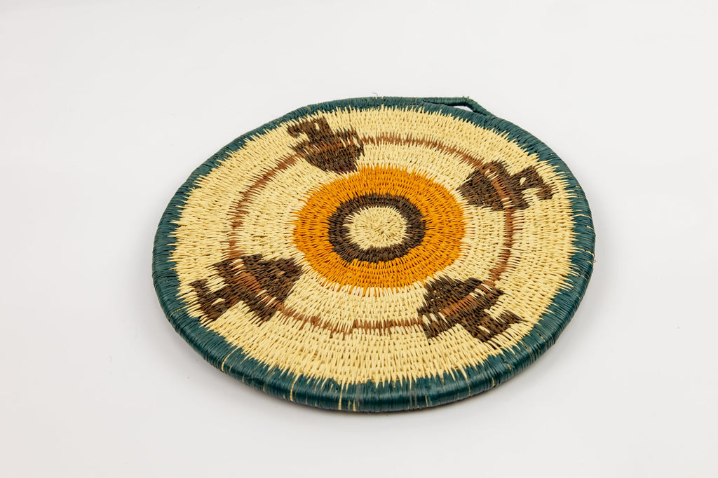 Woven Vintage Plate Basket Made By Indigenous Artisans
