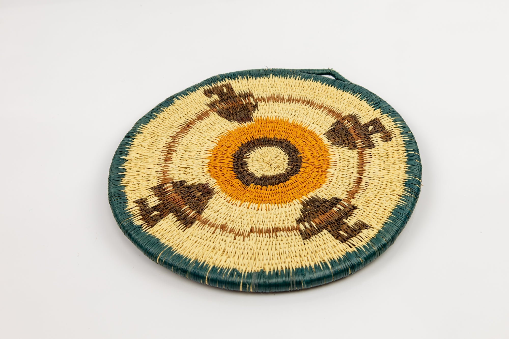 Woven Vintage Plate Basket Made By Indigenous Artisans