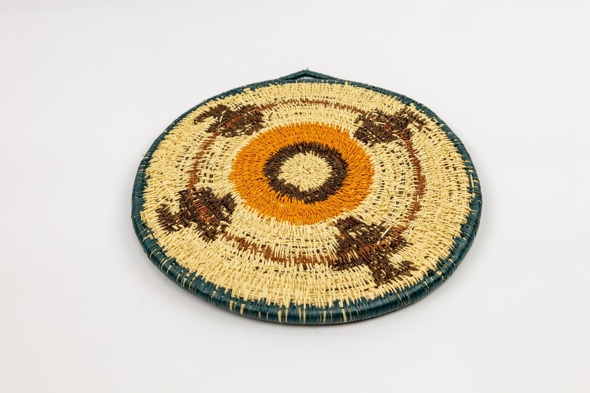 Woven Vintage Plate Basket Made By Indigenous Artisans