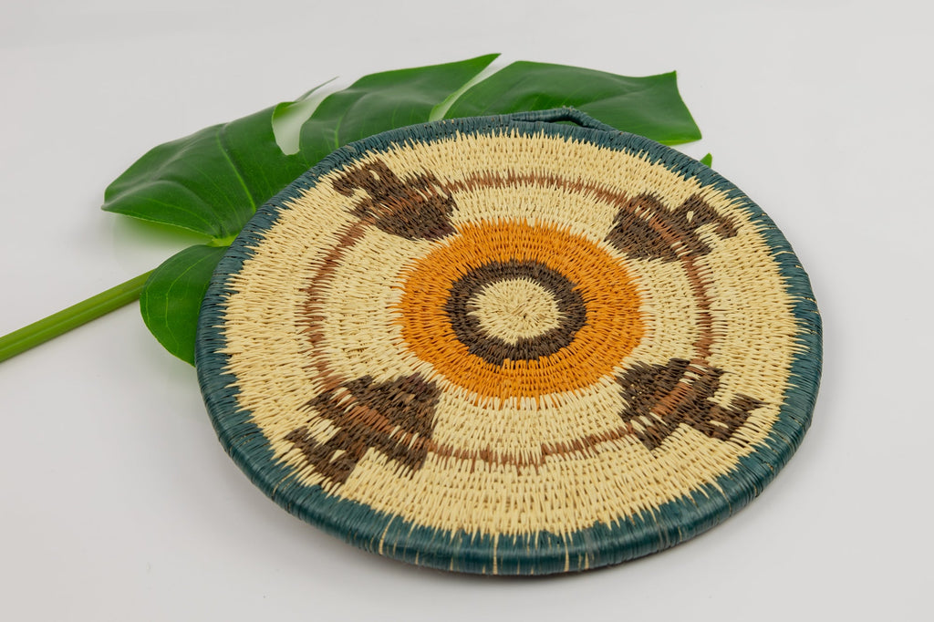 Woven Vintage Plate Basket Made By Indigenous Artisans