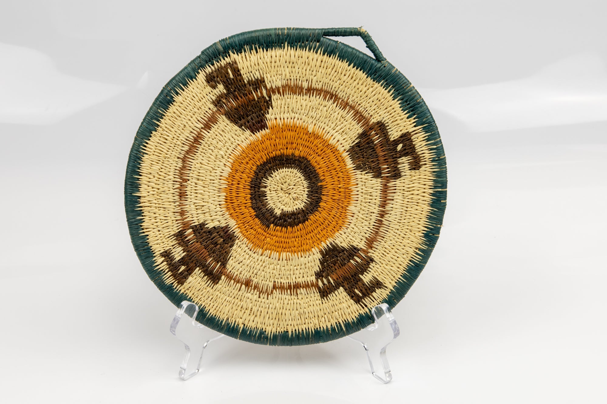Woven Vintage Plate Basket Made By Indigenous Artisans