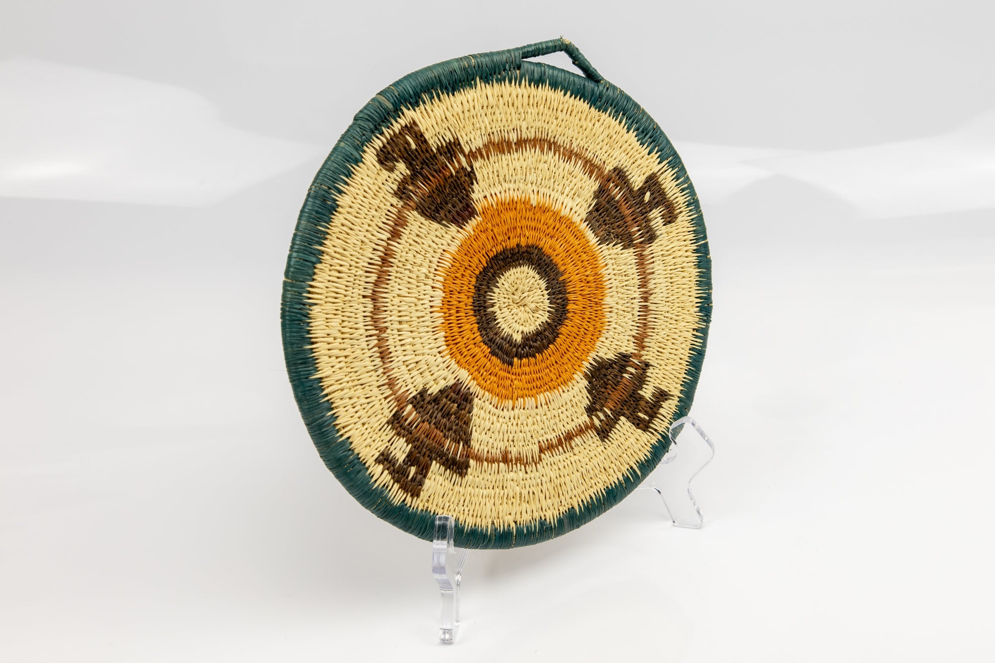 Woven Vintage Plate Basket Made By Indigenous Artisans