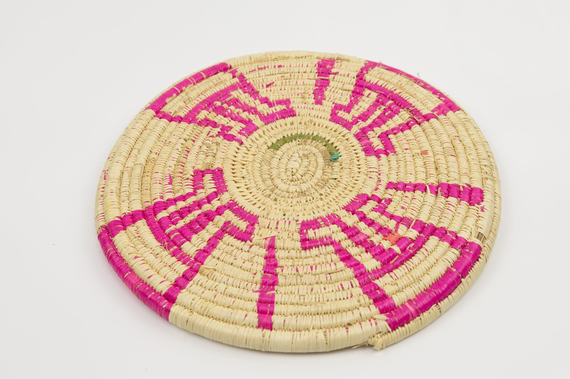 Woven Vintage Plate Basket Made By Indigenous Artisans