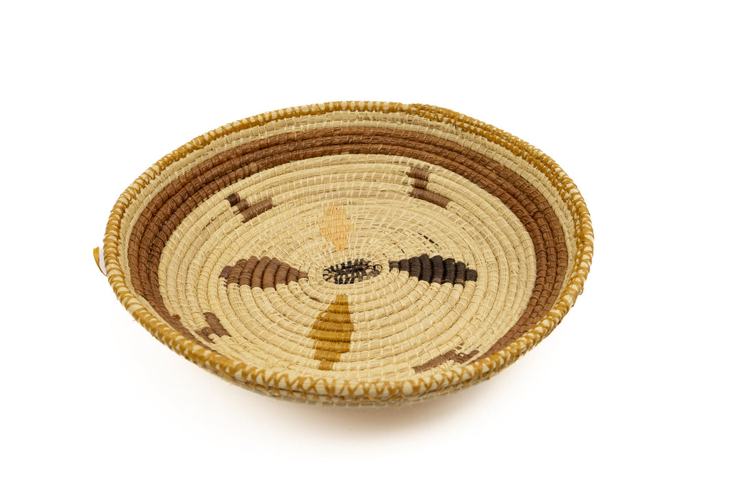 Hand Woven Vintage Plate Basket Made By Indigenous Artisans
