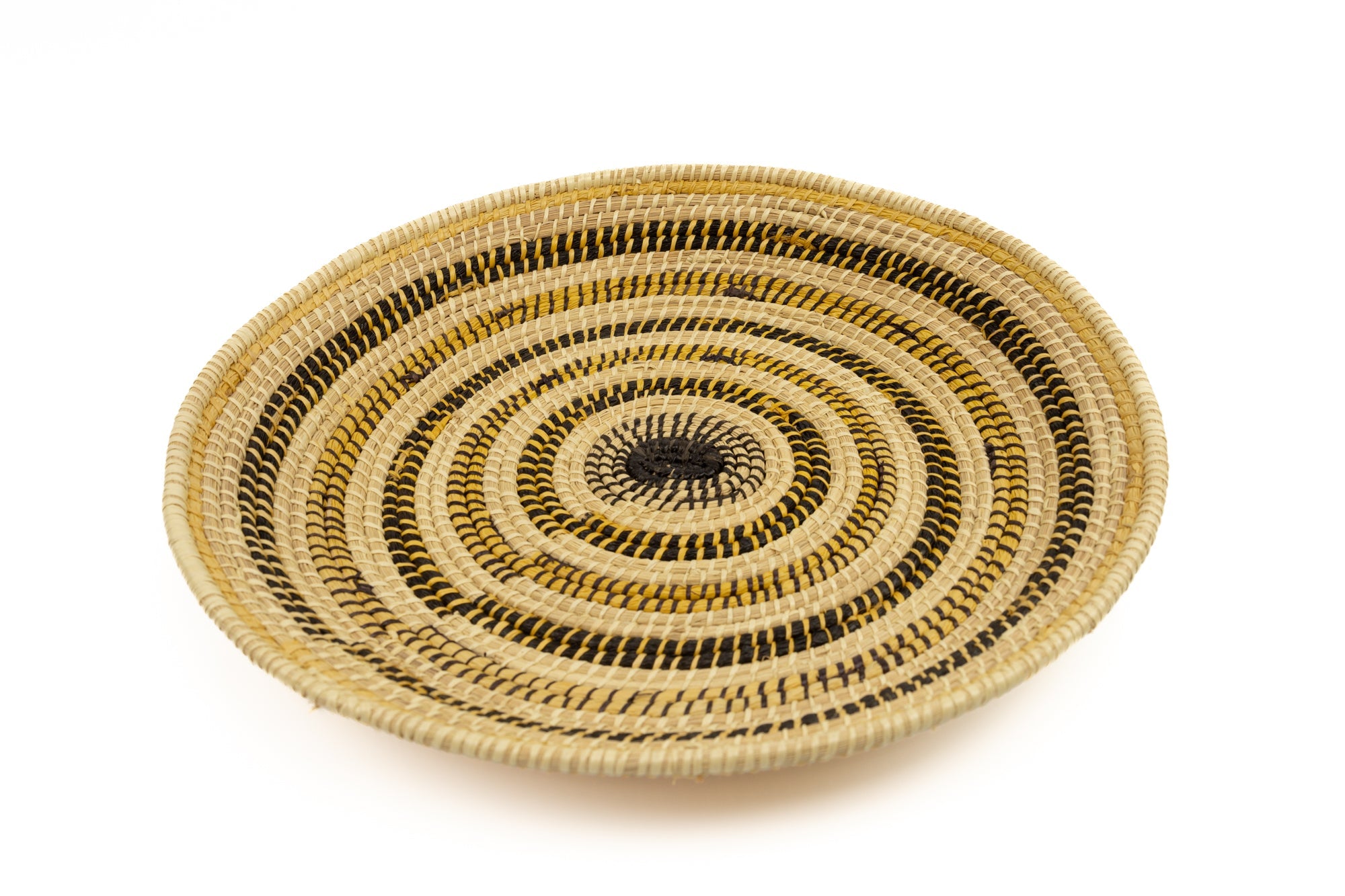 Hand Woven Vintage Plate Basket Made By Indigenous Artisans