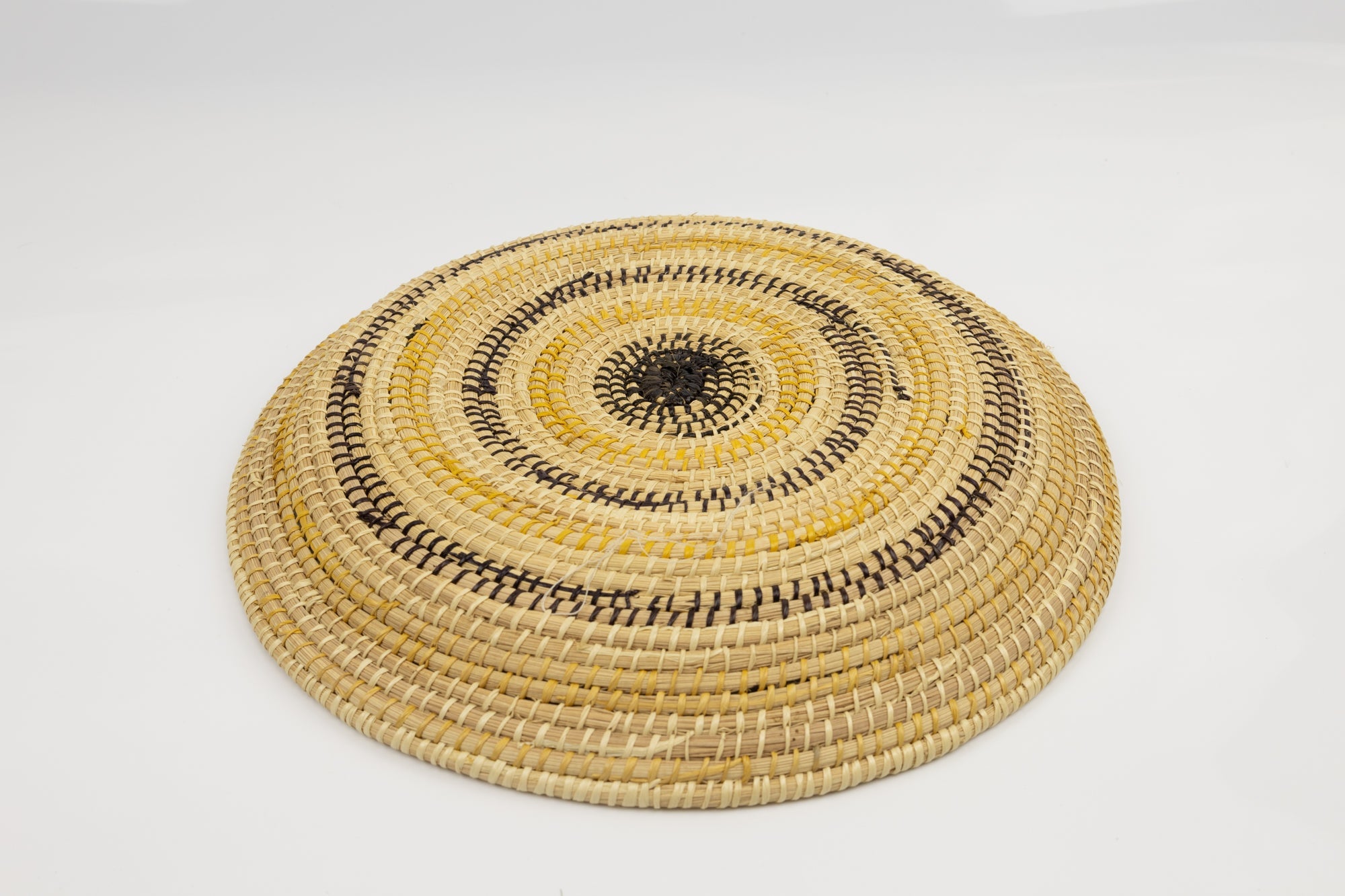 Hand Woven Vintage Plate Basket Made By Indigenous Artisans
