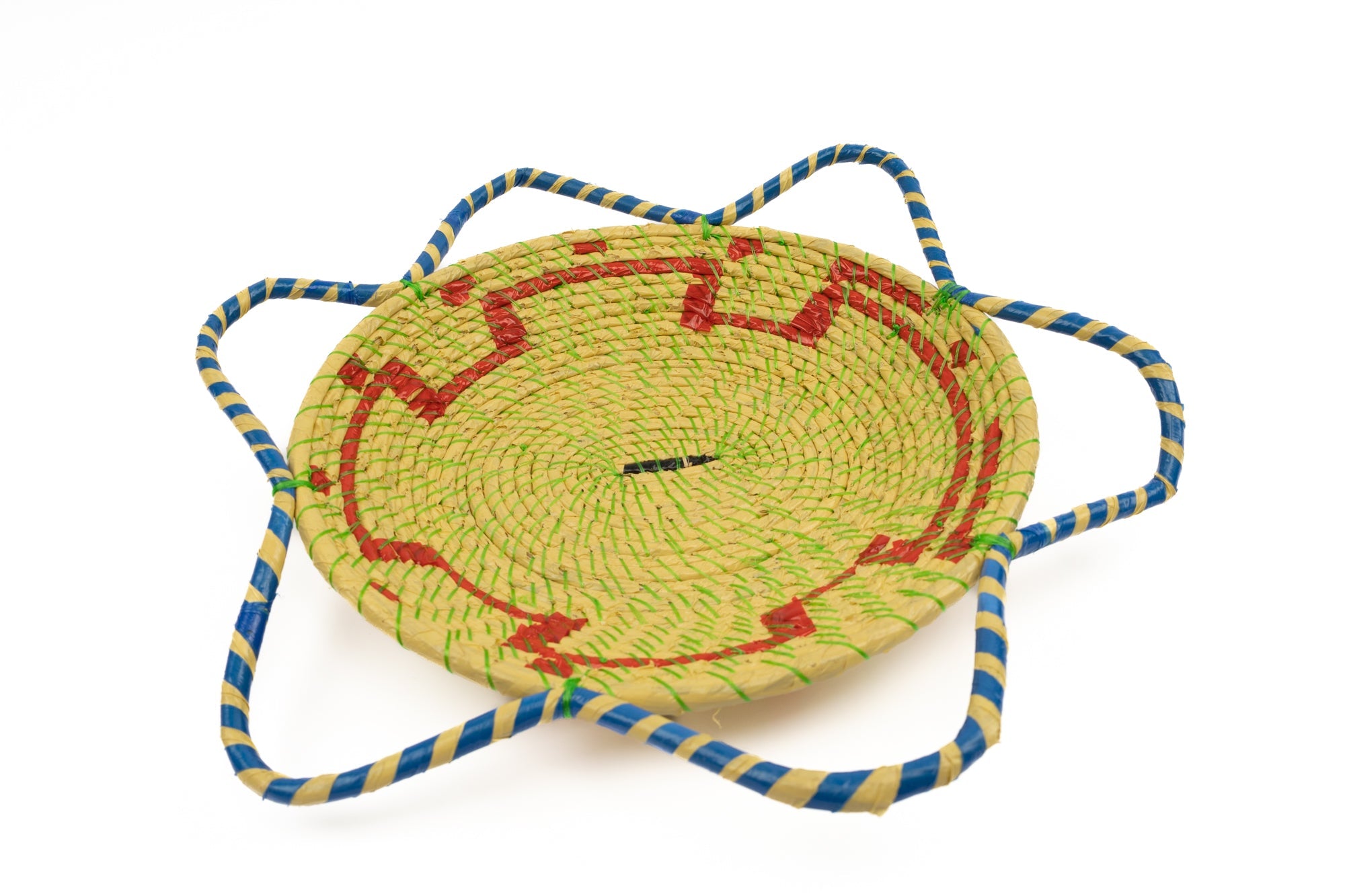 Hand Woven Vintage Plate Basket Made By Indigenous Artisans