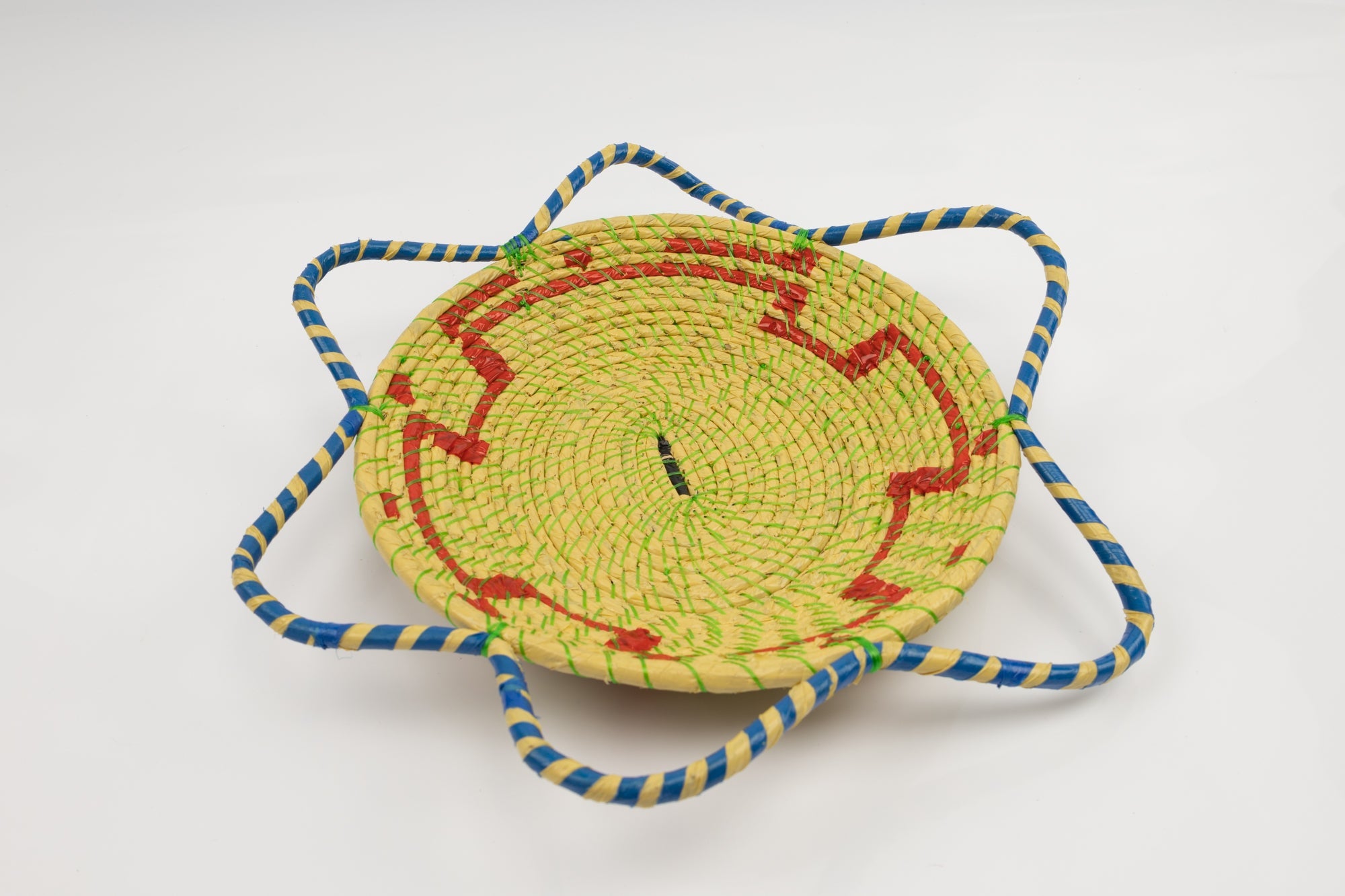 Hand Woven Vintage Plate Basket Made By Indigenous Artisans