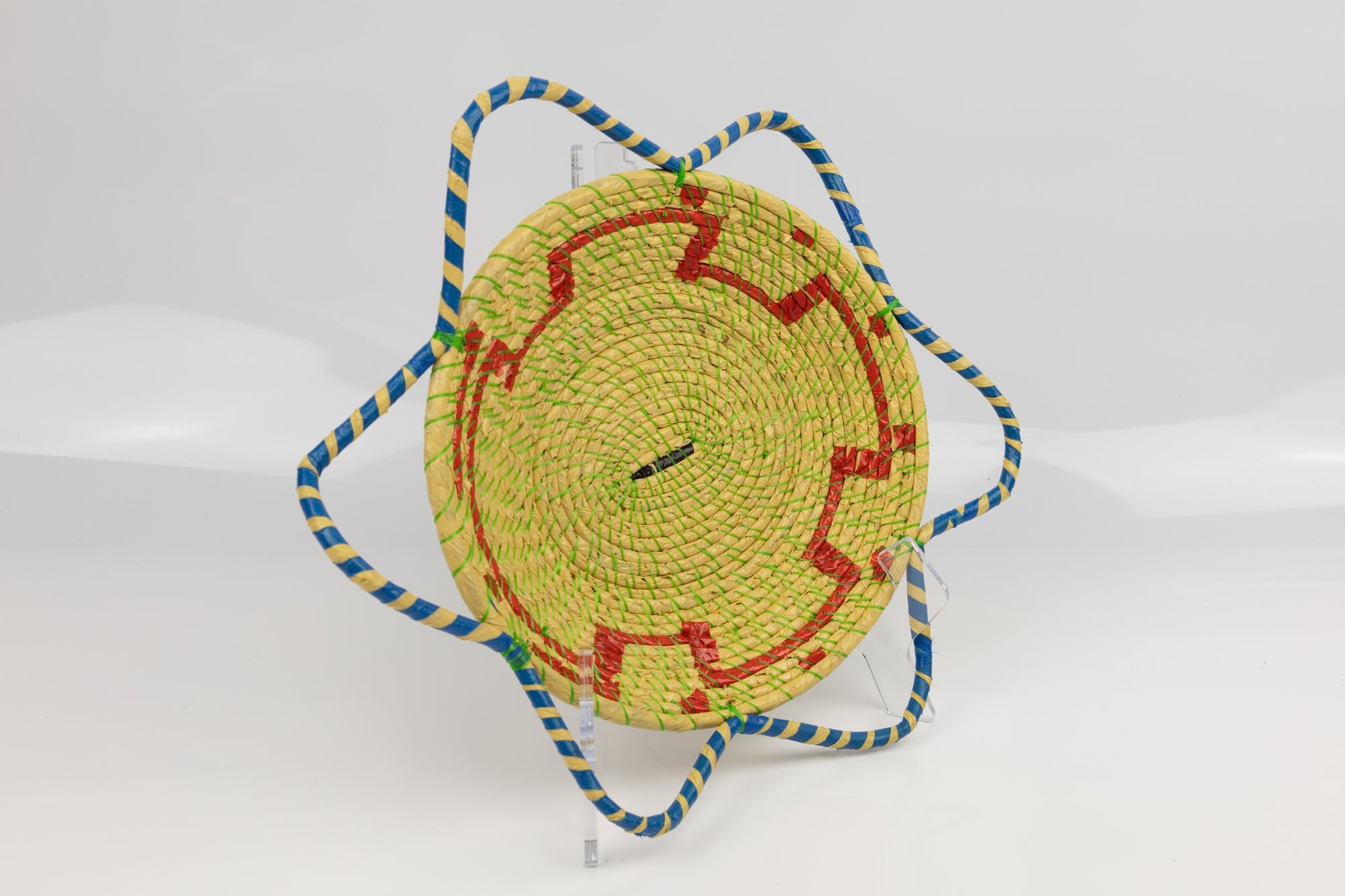 Hand Woven Vintage Plate Basket Made By Indigenous Artisans