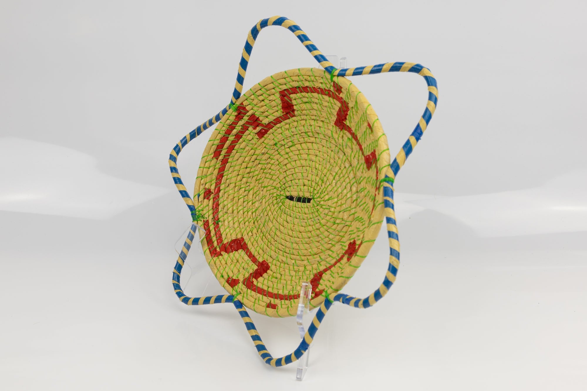 Hand Woven Vintage Plate Basket Made By Indigenous Artisans